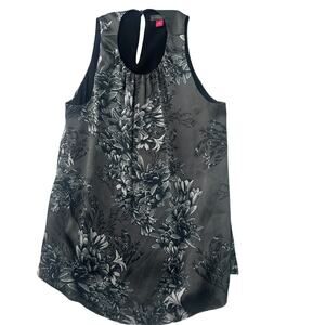 Vince Camuto Gray Floral Sleeveless Blouse – XS